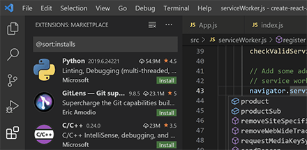 Visual Studio Code Screenshot